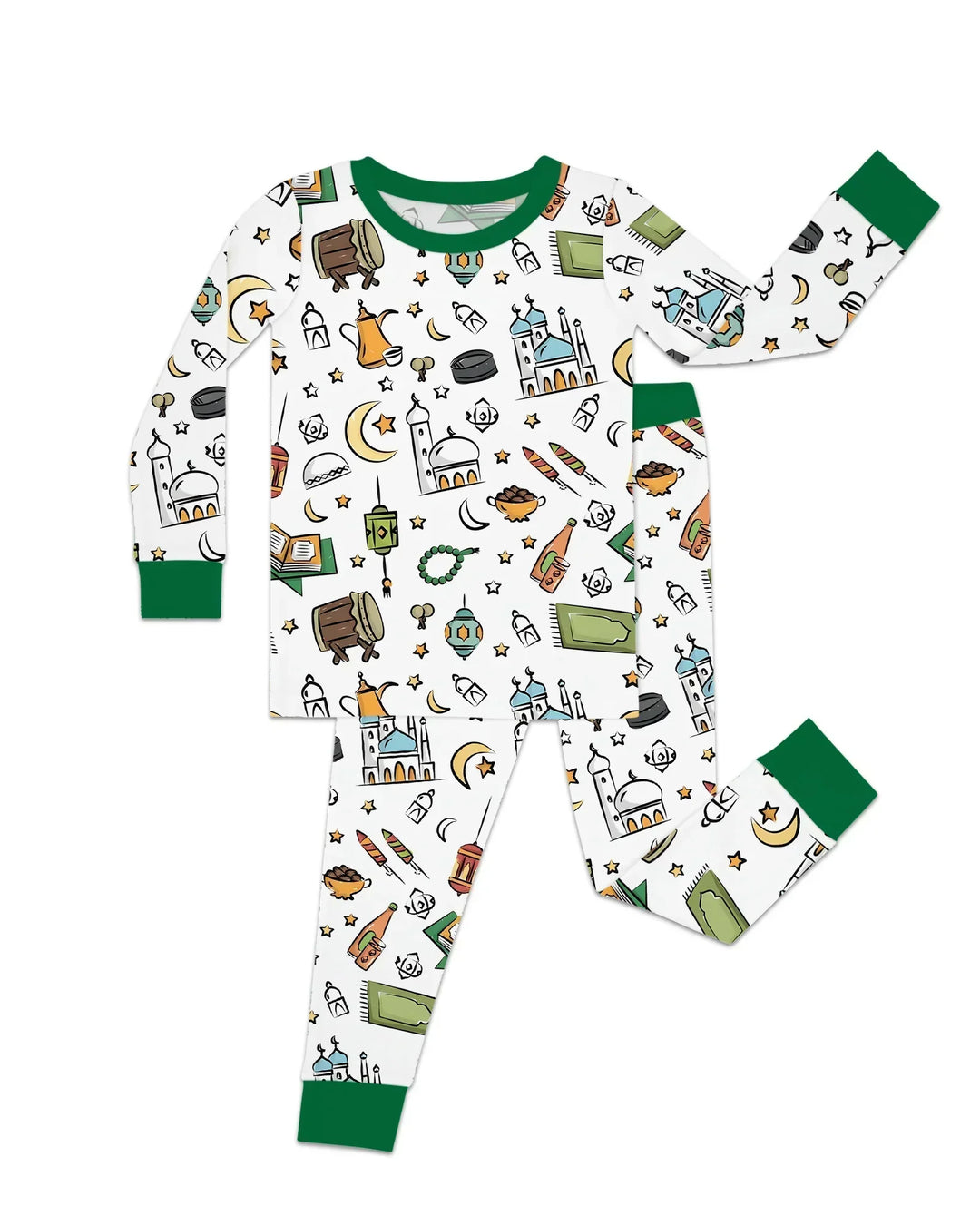 Ramadan Blessings Family Matching Bamboo Two Piece Long Sleeve Pajama Set