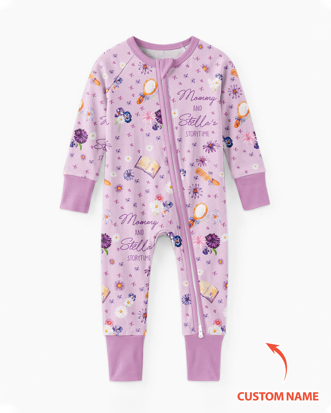 Mommy Daddy And Me Bedtime Story Family Matching Bamboo Convertible Zippy