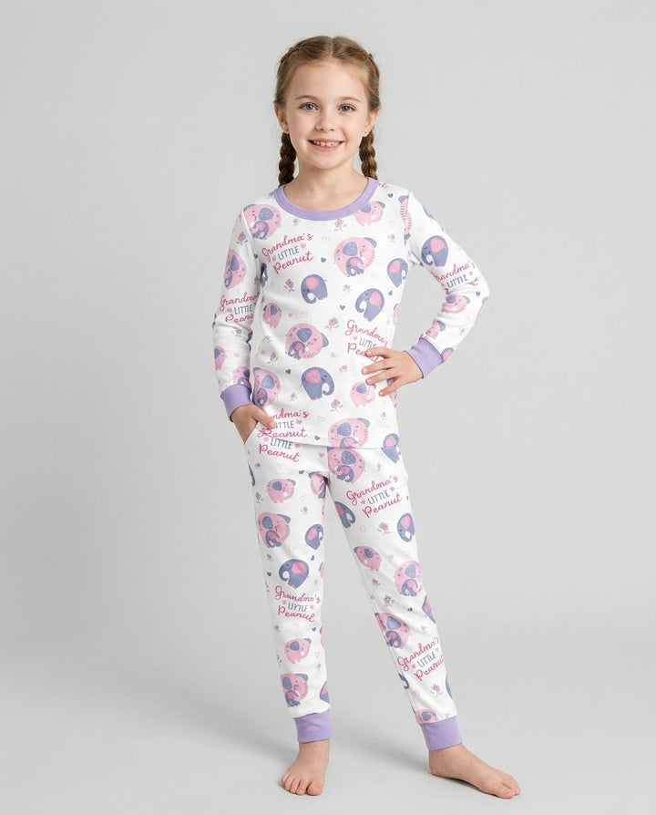 Little Peanut Baby Elephant Bamboo Two Piece Long Sleeve Pajama Set
