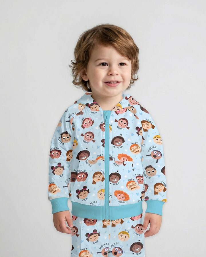 Feelings Vocabulary Bamboo Zip Hoodie