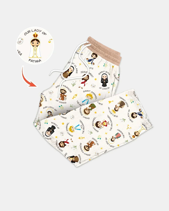 Pray For Us Family Matching Bamboo Men's Pajama Set