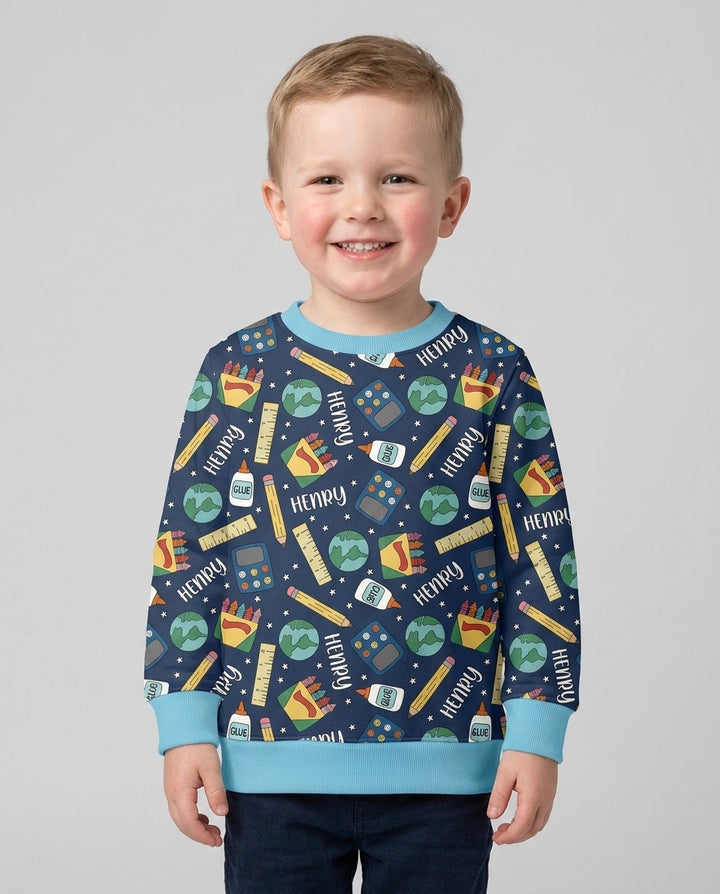 School Supply Bamboo Crewneck Sweatshirt
