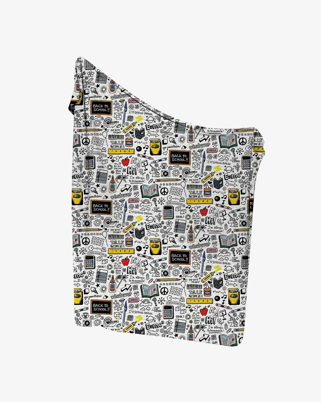 School Days Doodles swaddle blanket