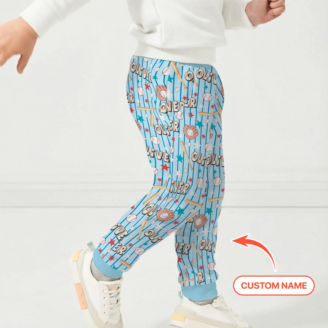 Custom name Little Baller Bamboo Jogger