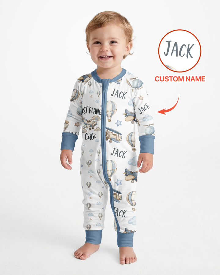 Custom Name Just Plane Cute Bamboo Convertible Zippy