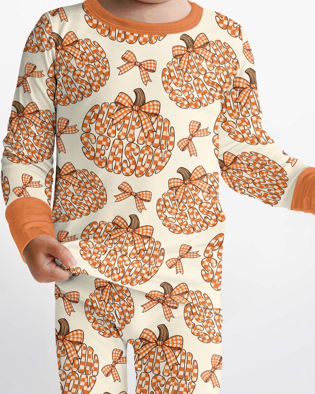 Pumpkin Season Bamboo Two Piece Long Sleeve Pajama Set