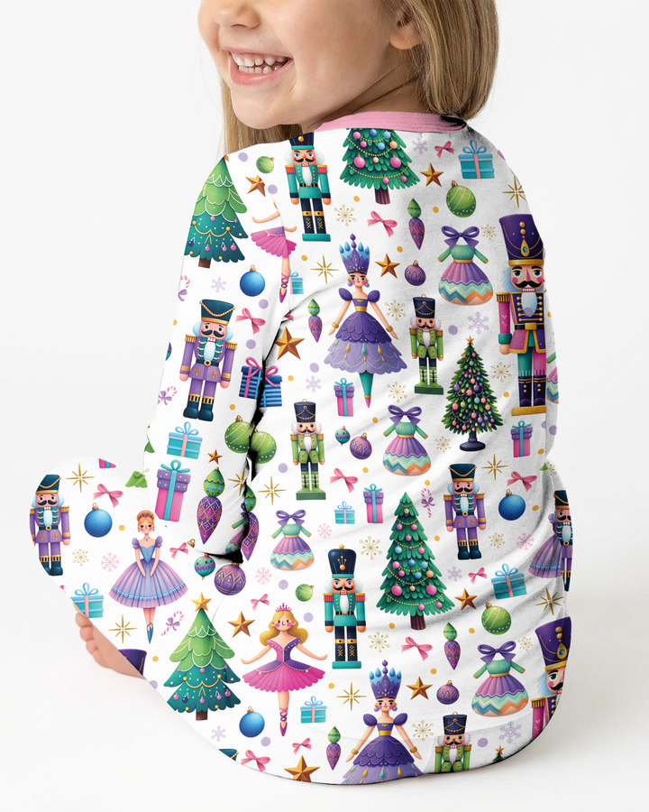 Nutcracker Wonderland Bamboo Two Piece Long Sleeve Pajama Set