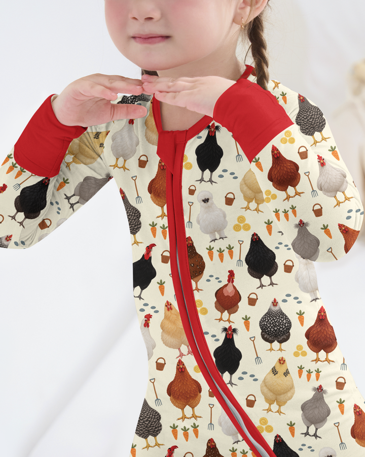 Little Chicken Farmer Bamboo Convertible Zippy