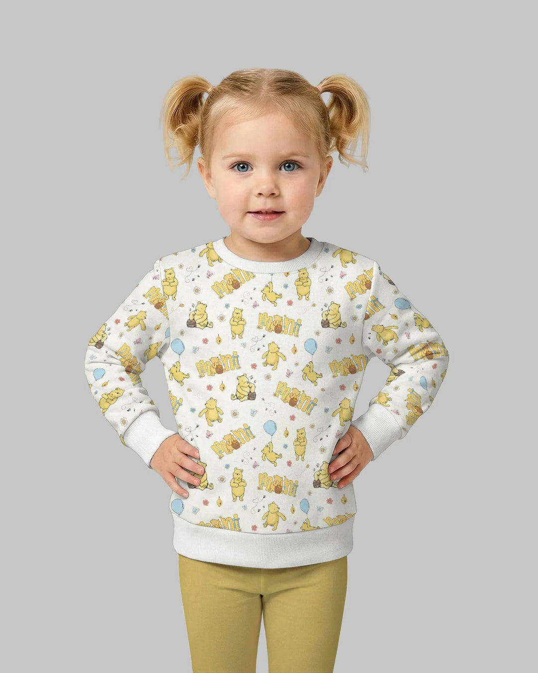 Mama & Mini Honey Bear Bamboo Crewneck Sweatshirt