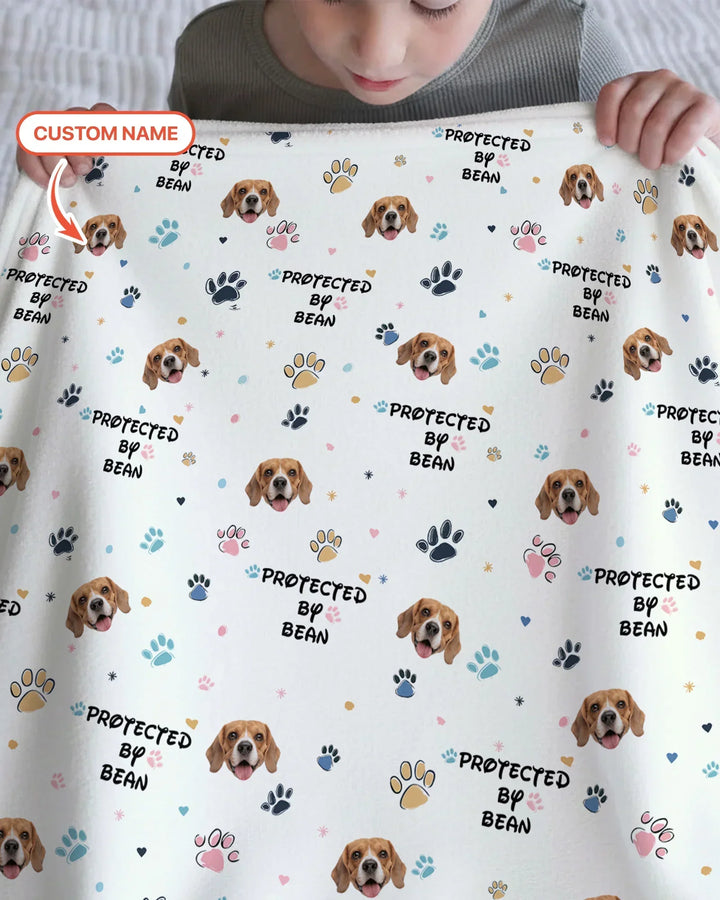 Custom Dog Pattern Bamboo Blanket