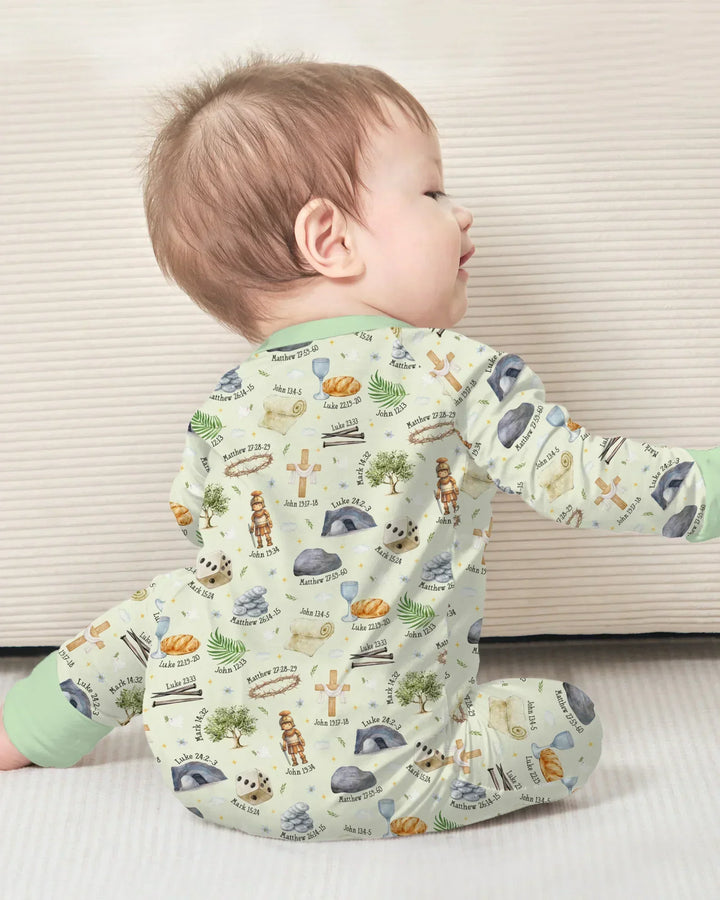 He Is Risen Family Matching Bamboo Convertible Zippy