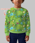 Custom Name Golf Season Family Matching Bamboo Crewneck Sweatshirt