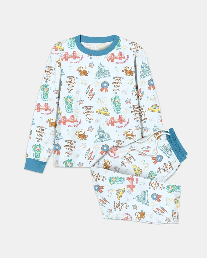 250 Years Of Freedom Bamboo Men's Pajama Set