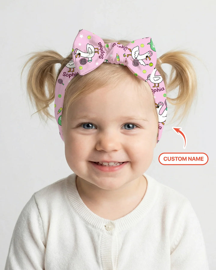Silly Goose Playing Tennis Headband