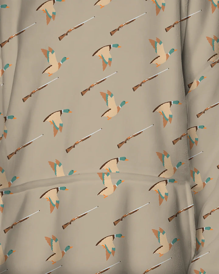Lil Duck Hunter Bamboo Blanket Hoodie
