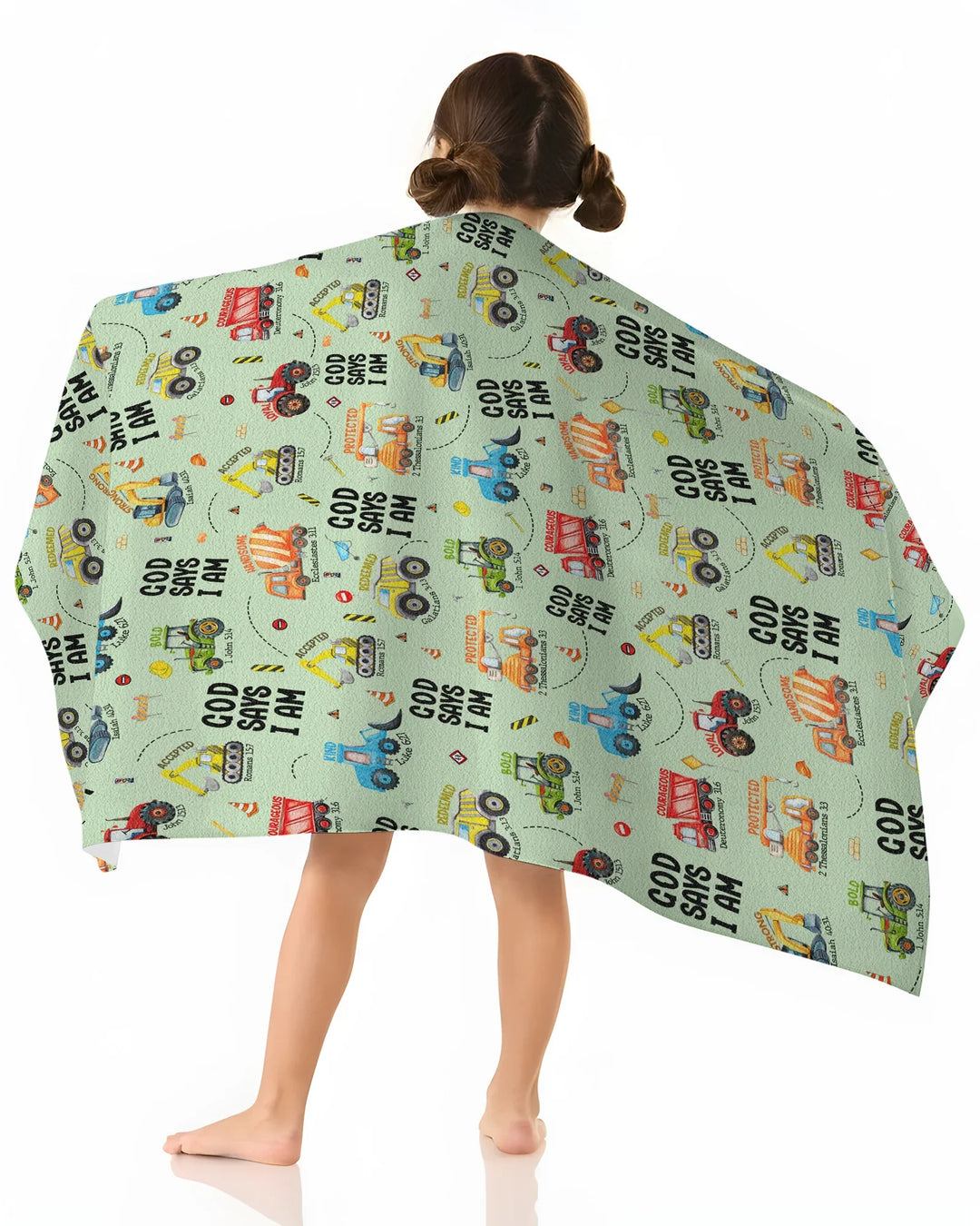 God Says I Am Boy Bamboo Beach Towel
