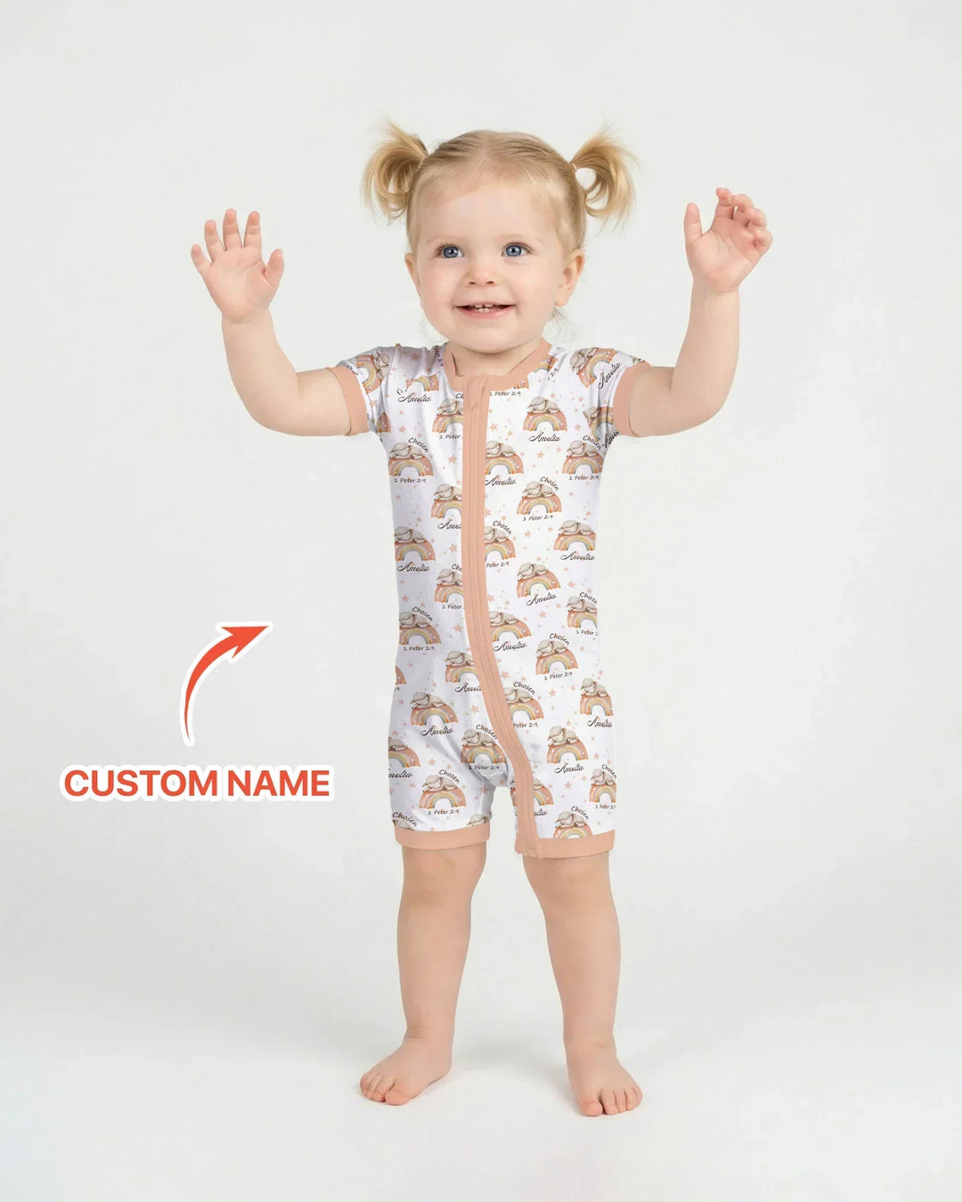 Chosen As His Own Custom Name Bamboo Shorty Zippy
