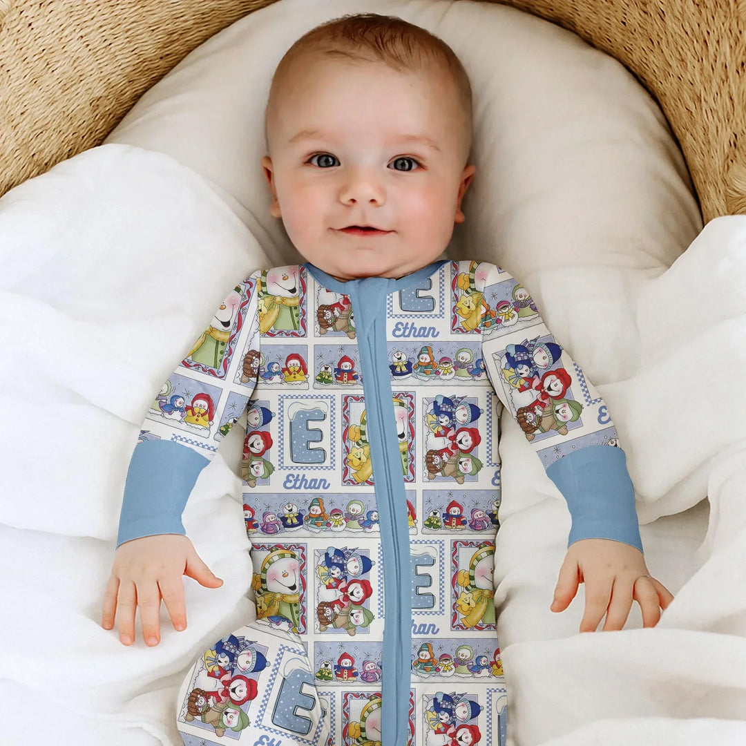 Frosty Friends Custom Name Bamboo Convertible Zippy