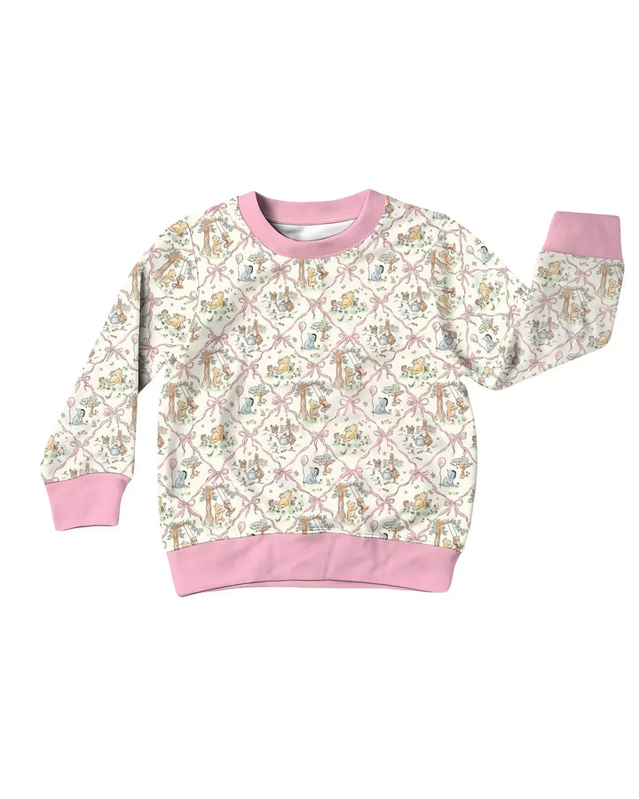Spring Meadow Friends Bamboo Crewneck Sweatshirt