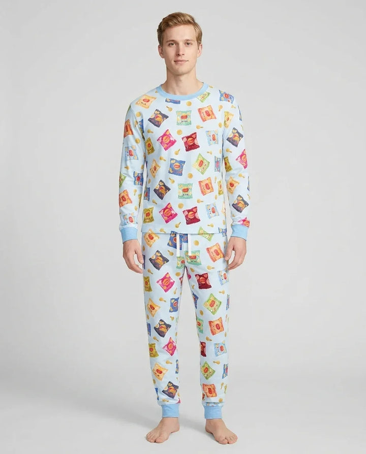 Potato Chips Bamboo Men's Pajama Set