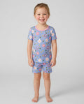 Starry Bloom Blessings Family Matching Bamboo Two Piece Short Sleeve Shorts Pajama Set