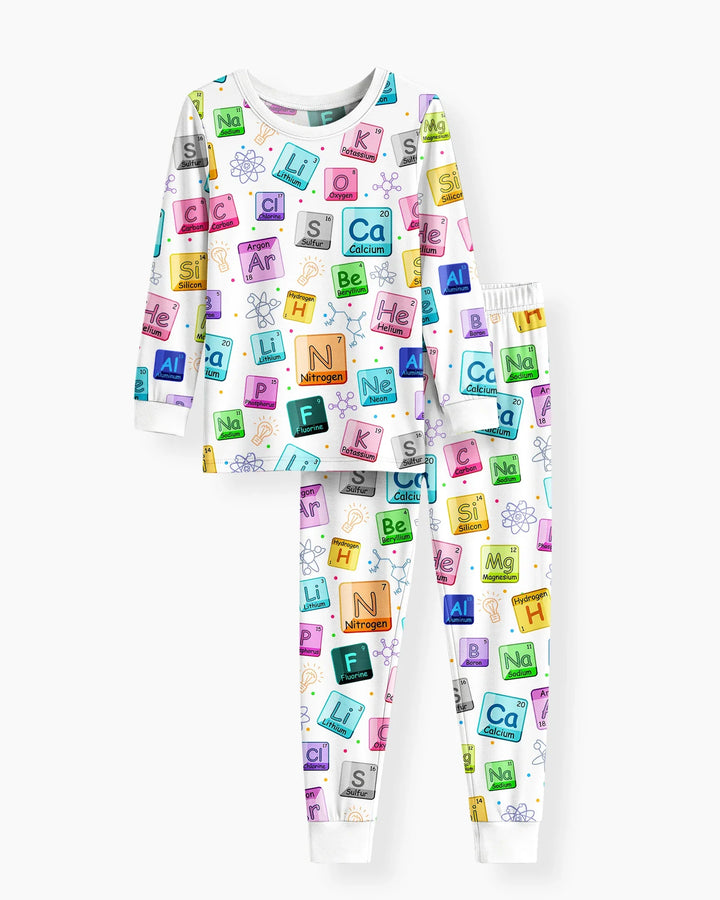 Science Elements Bamboo Two Piece Long Sleeve Pajama Set
