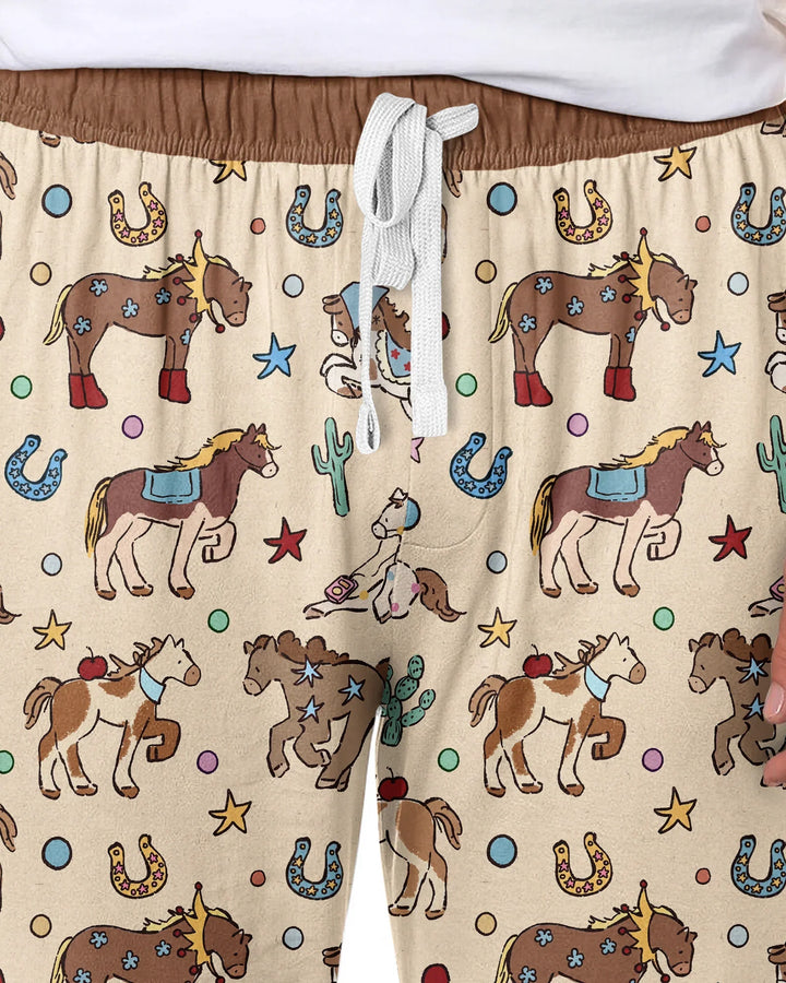 Lil' Buckaroo Bamboo Men Short Sleeve Short Pajama Set