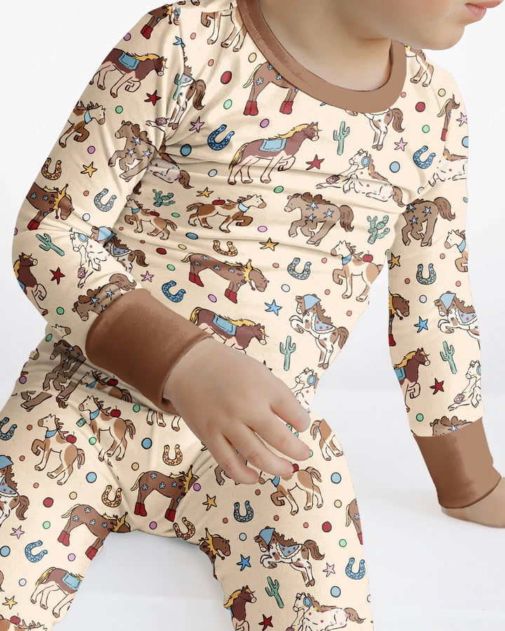 Lil' Buckaroo Bamboo Two Piece Long Sleeve Pajama Set