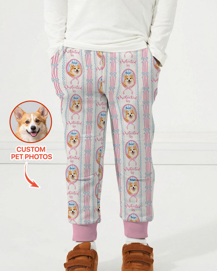 Custom Coquette Pet Photo Little Protector Bamboo Jogger