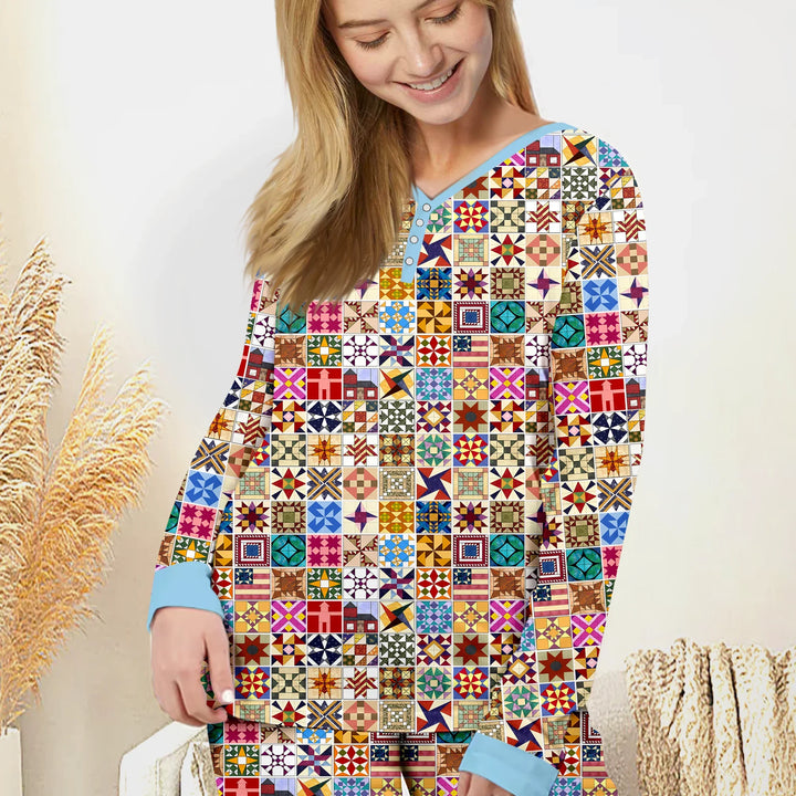 Heritage Quilt Bamboo Women Pajama Set