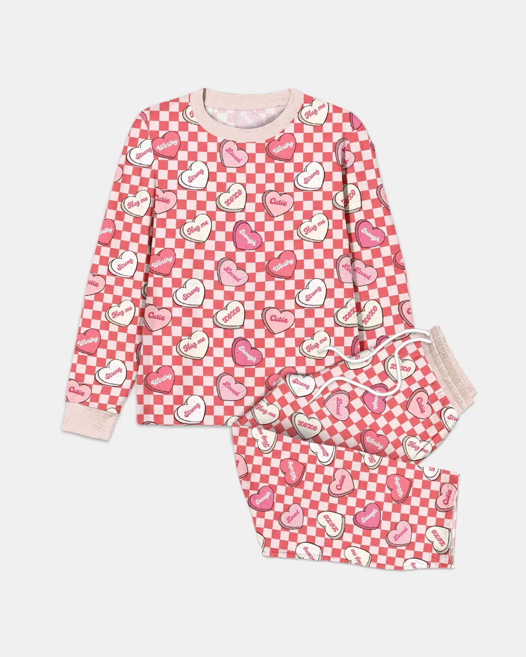 Valentine in Hearts Bamboo Men's Pajama Set