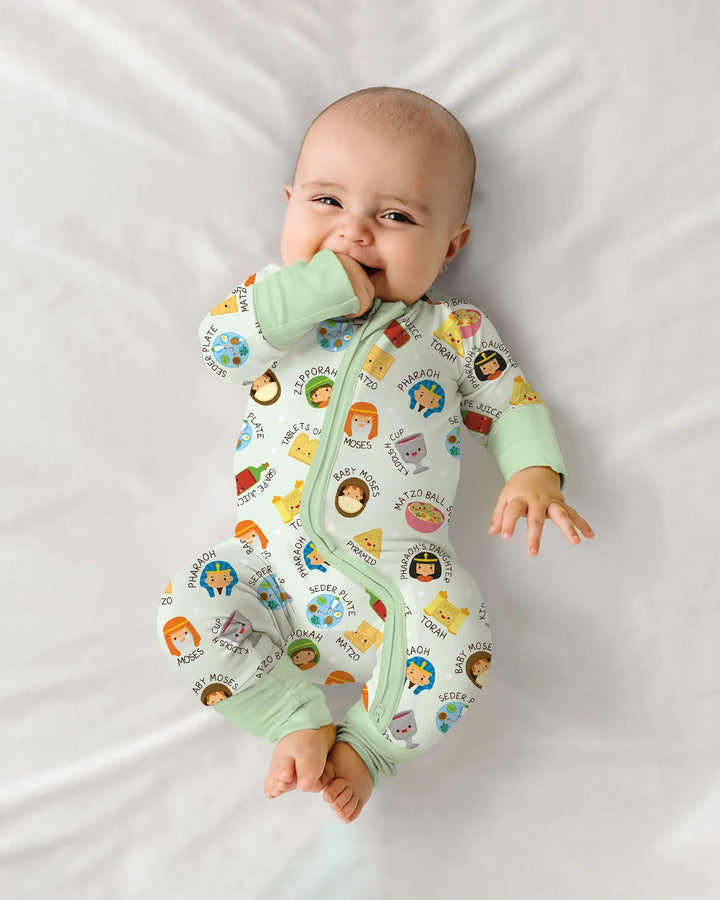 Cute Passover Characters Bamboo Convertible Zippy