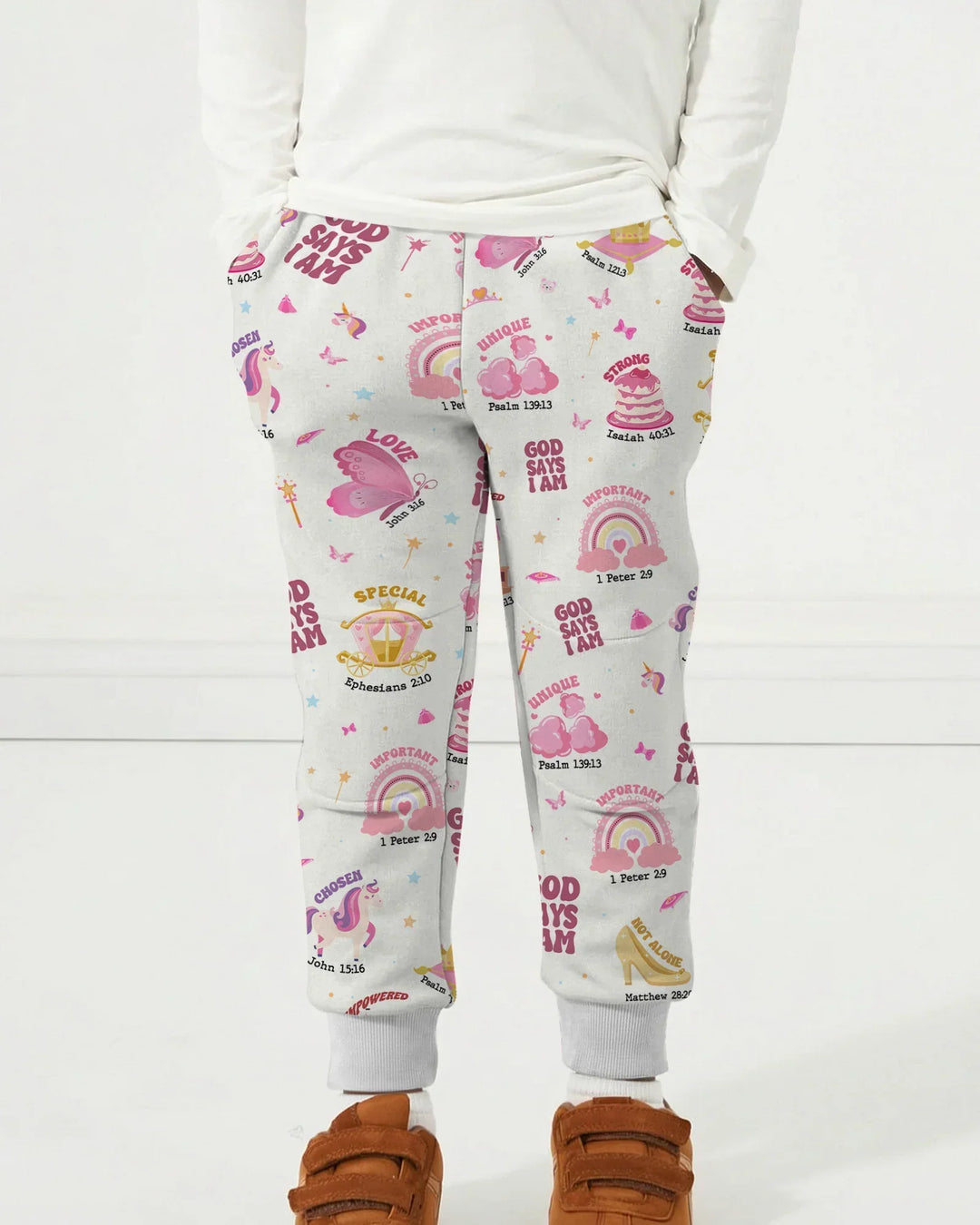 God Says I Am Girl Bamboo Jogger