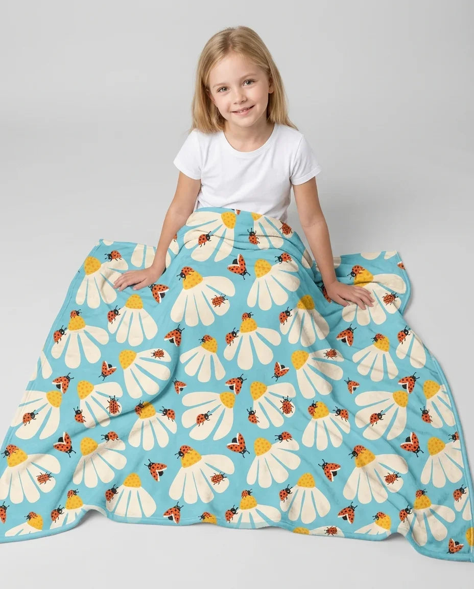 Lucky Little Bug Bamboo Blanket