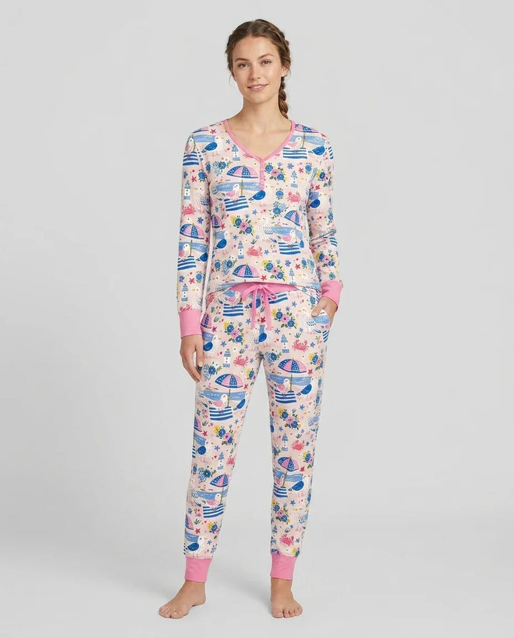 A Day At The Shore Bamboo Women Pajama Set