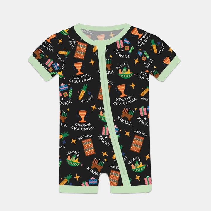 Kwanzaa Spirit Bamboo Shorty Zippy