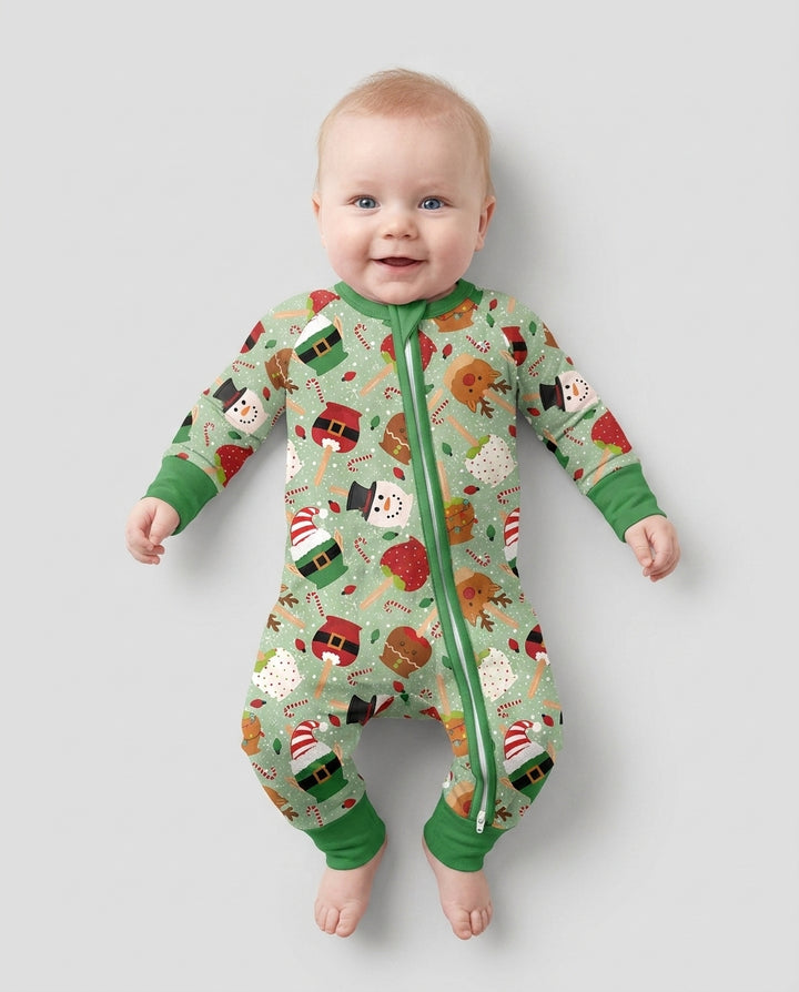 Christmas Cake Pops Family Matching Bamboo Convertible Zippy