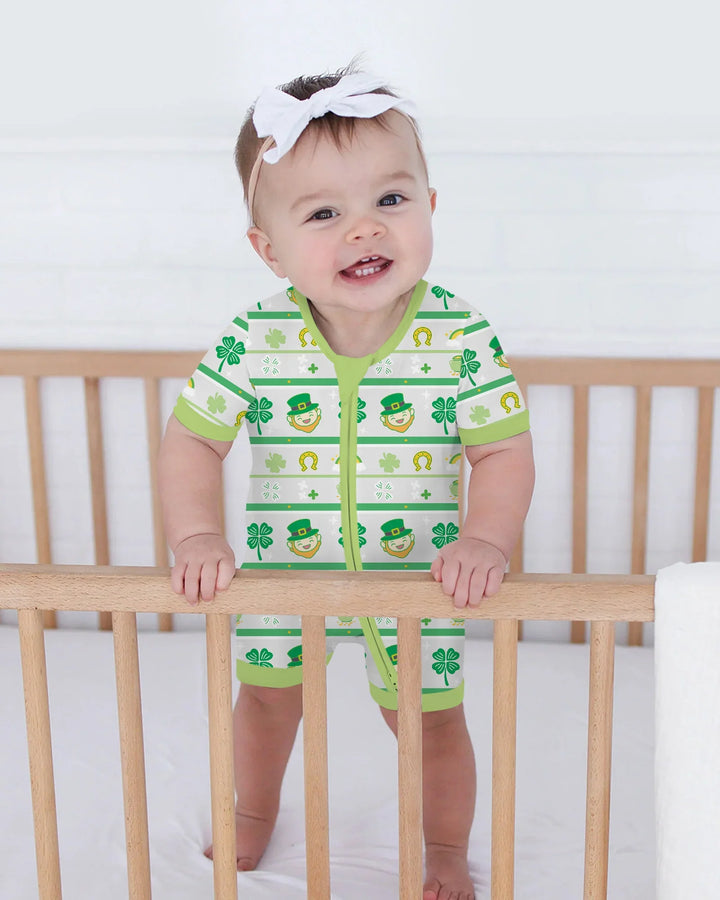 Happy Saint Patrick's Day Bamboo Shorty Zippy