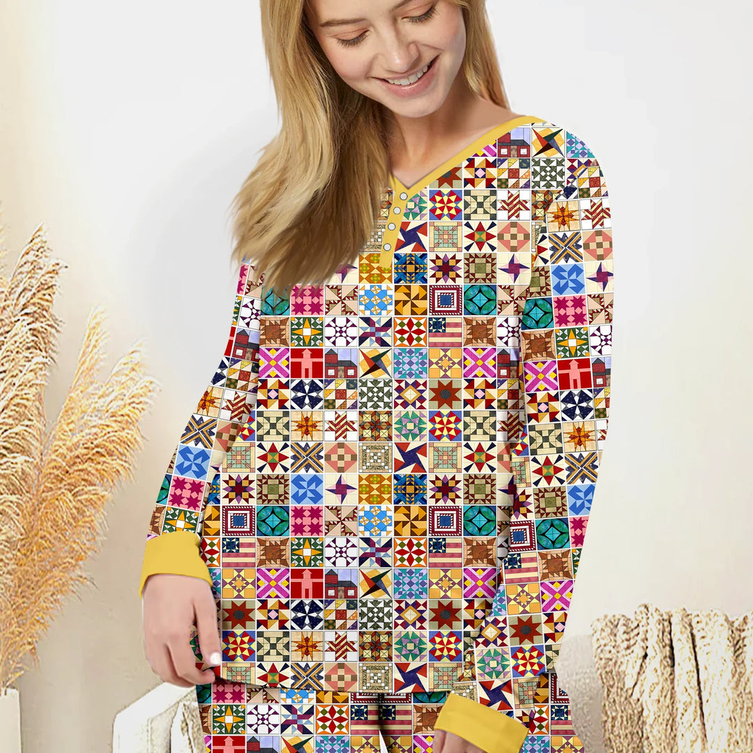 Heritage Quilt Bamboo Women Pajama Set