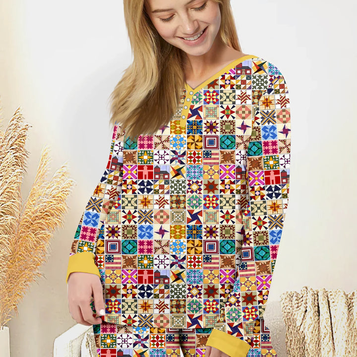 Heritage Quilt Bamboo Women Pajama Set