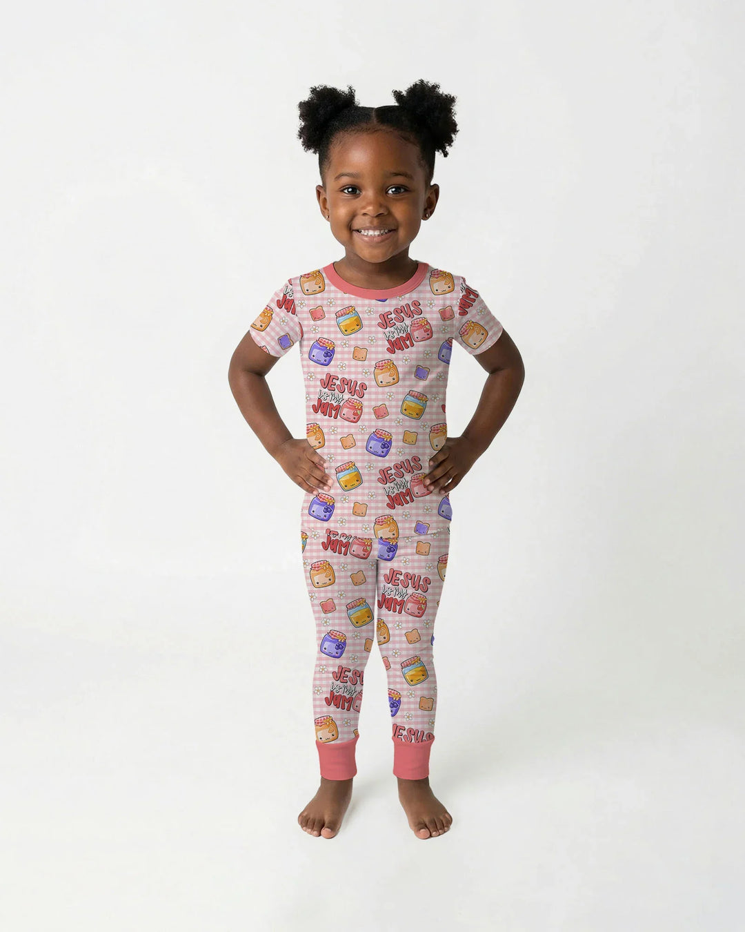 Jesus is My Jam Bamboo Two Piece Short Sleeve Pajama Set