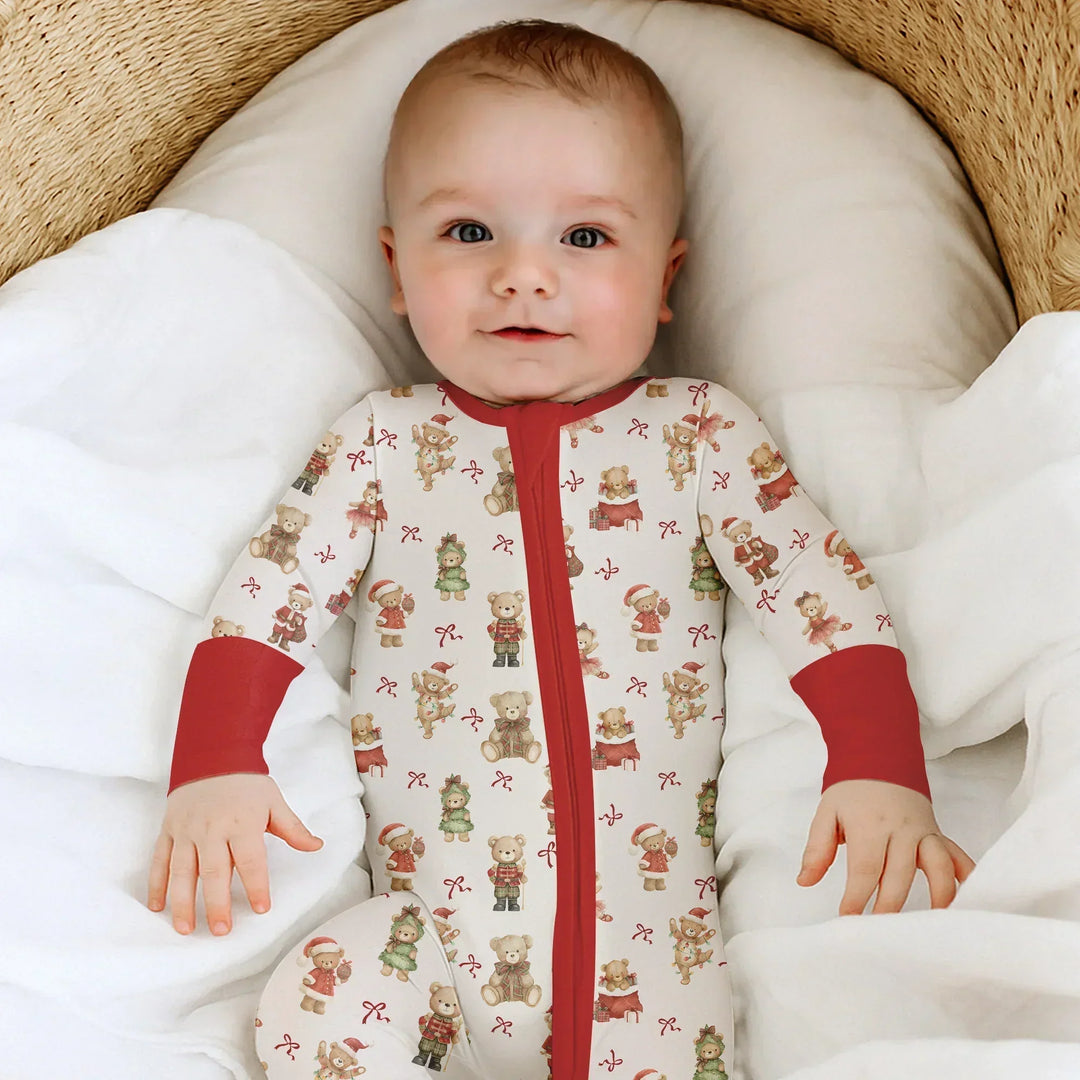 Christmas Teddy Bears Bamboo Convertible Zippy