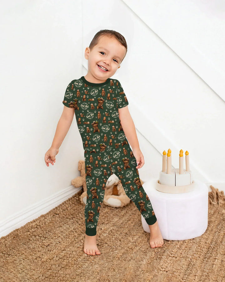 Daddy Bear It's Not A Dad Bod Bamboo Two Piece Short Sleeve Pajama Set
