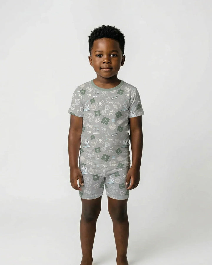 A Moment Of Science Bamboo Two Piece Short Sleeve Shorts Pajama Set