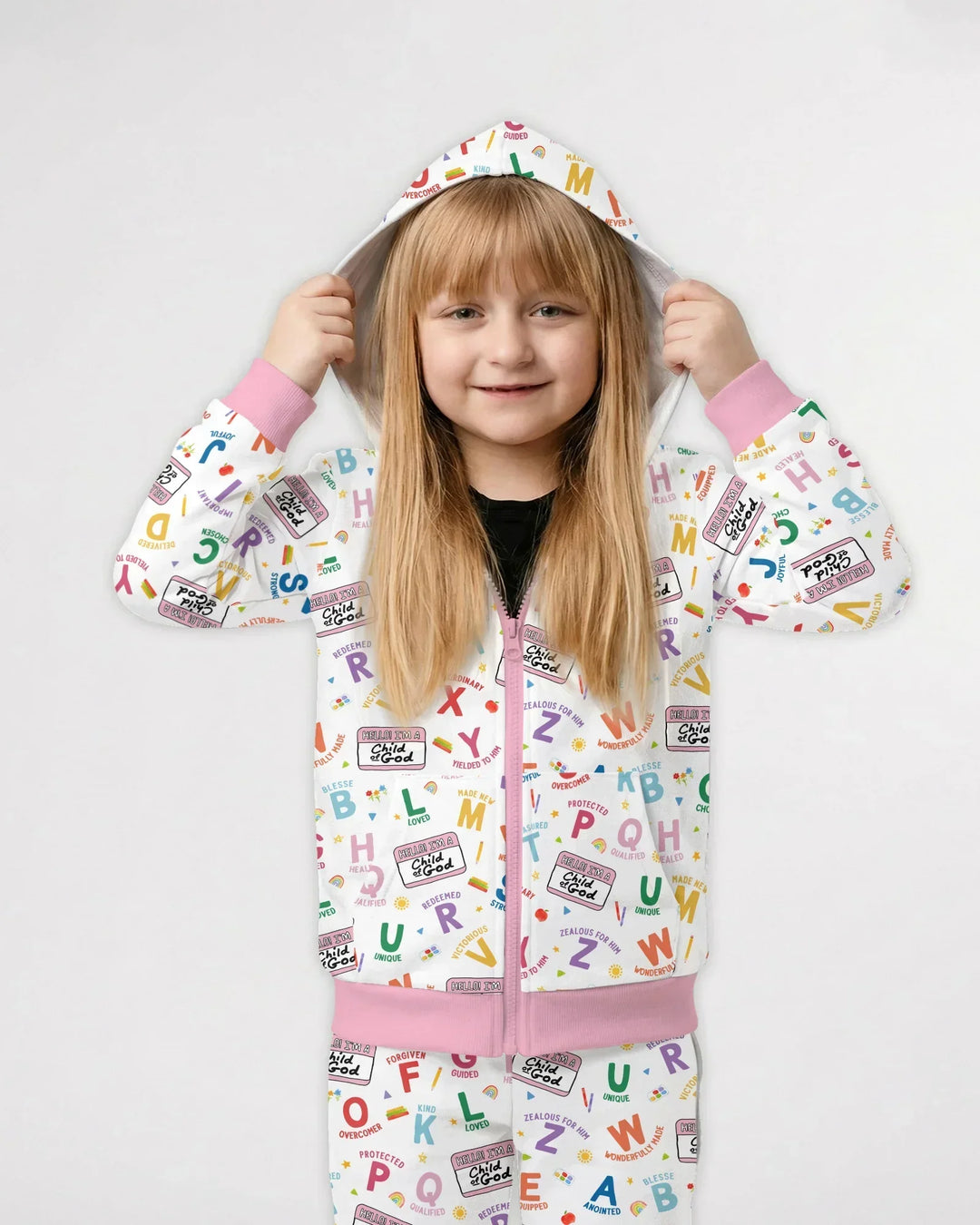 I'm A Child Of God ABCs Bamboo Zip Hoodie