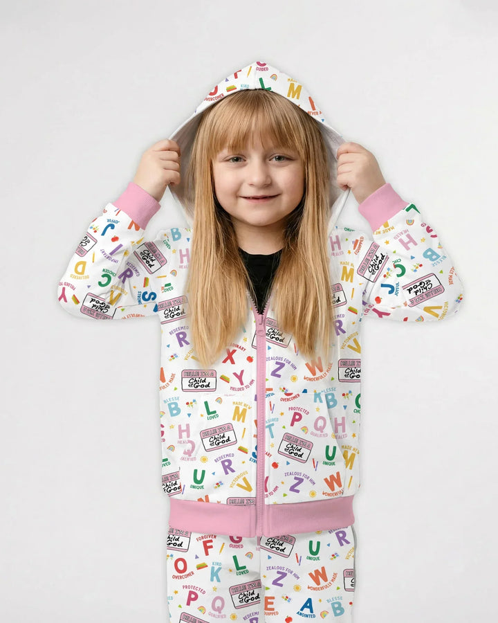 I'm A Child Of God ABCs Bamboo Zip Hoodie