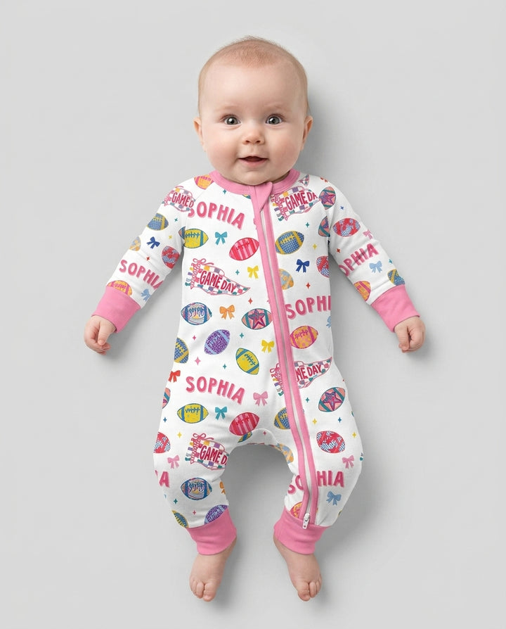 Custom Name Game day Bamboo Convertible Zippy