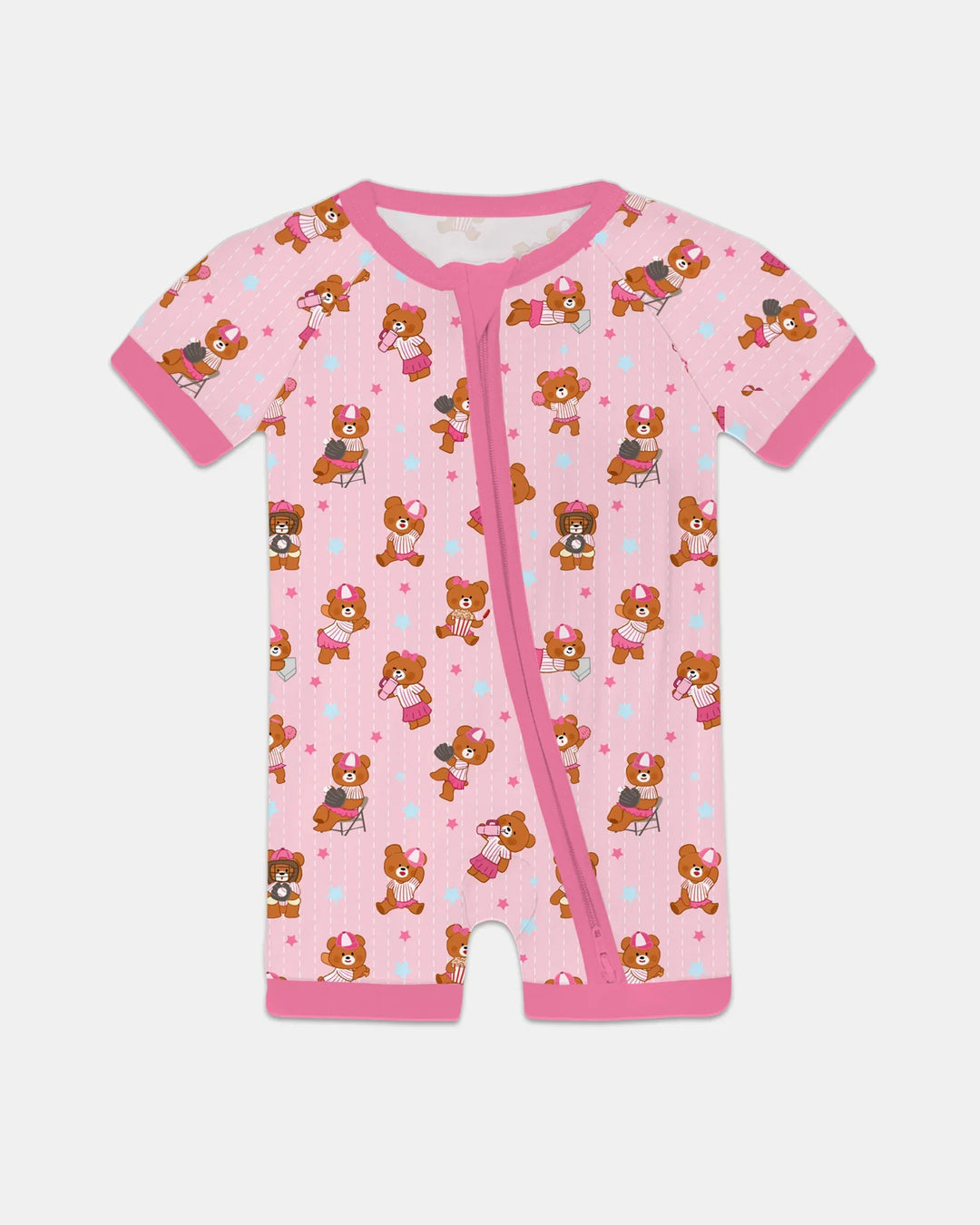 Born To Play Baseball Bamboo Shorty Zippy