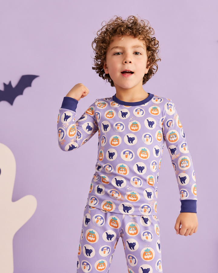 Template Bamboo Two Piece Long Sleeve Pyjamas Set