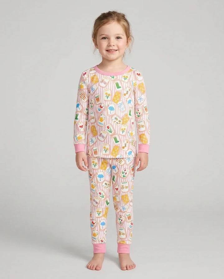 Template Bamboo Two Piece Long Sleeve Pyjamas Set